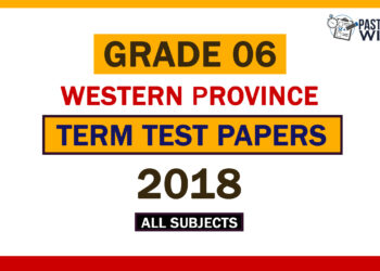 2018 Western Province Grade 06 2nd Term Test Papers