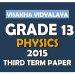 Grade 13 Physics 3rd Term Test paper With Answers 2015 - Visakha Vidyalaya | English Medium