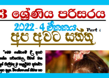 Grade 03 Environment | Unit 04 - Apa Awata Saththu (1)