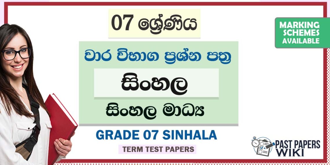 Grade 07 sinhala term test papers