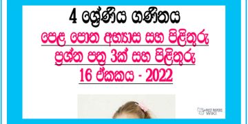 Ekathu Kirima (02) Grade 04 Mathematics Unit 15 | Questions and Answers