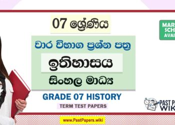 Grade 07 History Term Test Papers | Sinhala Medium