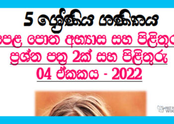 Sankaya Rata (01) Grade 05 Mathematics Unit 04 | Questions and Answers