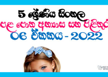 Mal Siri Siri Sisiri Sisiri Grade 05 Sinhala Unit 06 | Questions and Answers