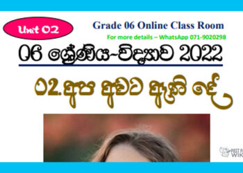 Grade 06 Science Unit 02 | Apa Awata Ethi De