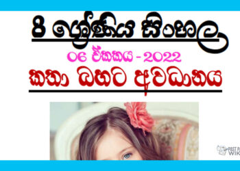 Grade 08 Sinhala Unit 06 | Katha Bahata Awadanaya