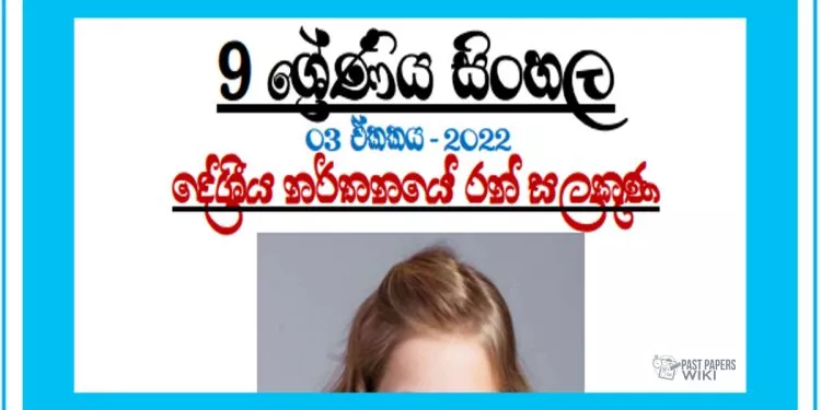 Grade 09 Sinhala Unit 03 | Deshiya Narthanaye Ran Salakuna