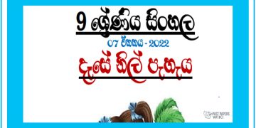 Grade 09 Sinhala Unit 07 | Dese Nil Peheya