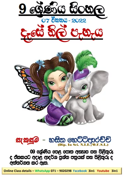 Grade 09 Sinhala Unit 07 | Dese Nil Peheya
