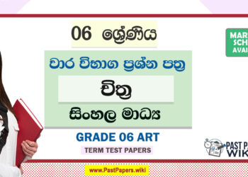 Grade 06 Art Term Test Papers | Sinhala Medium