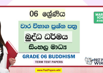 Grade 06 Buddhism Term Test Papers | Sinhala Medium