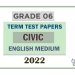 Grade 06 Civic Education Term Test Papers | English Medium