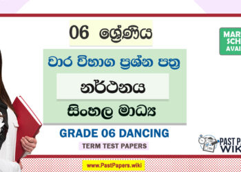 Grade 06 Dancing Term Test Papers | Sinhala Medium