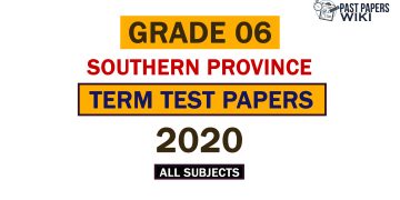 2020 Southern Province Grade 06 3rd Term Test Papers
