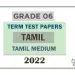 Grade 06 Tamil Language Term Test Papers | Tamil Medium