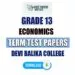 Devi Balika College Grade 13 Economics Term Test Papers
