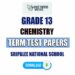 Sripalee National School Grade 13 Chemistry Term Test Papers