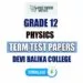 Devi Balika College Grade 12 Physics Term Test Papers