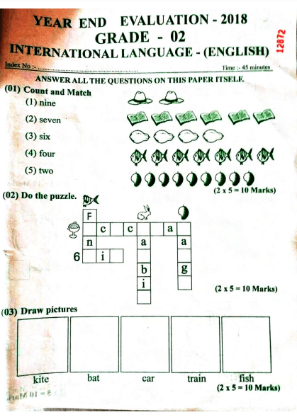 grade 2 maths exam papers pdf english medium term 3