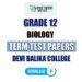 Devi Balika College Grade 12 Biology Term Test Papers