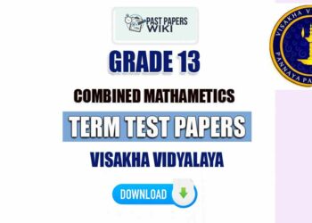 Visakha Vidyalaya Grade 13 Combined Maths Term Test Papers