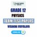 Visakha Vidyalaya Grade 12 Physics Term Test Papers