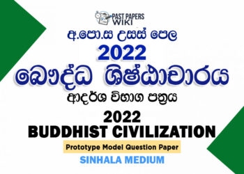 2022 A/L Buddhist Civilization Model Paper | Sinhala Medium