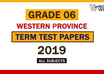 2019 Western Province Grade 06 3rd Term Test Papers