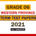 2021 Western Province Grade 06 3rd Term Test Papers