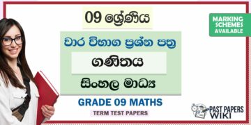 Grade 09 Maths Term Test Papers | Sinhala Medium