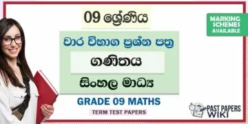 Grade 09 Maths Term Test Papers | Sinhala Medium