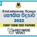 D.S. Senanayake College Physics 1st Term Test paper 2022 - Grade 12