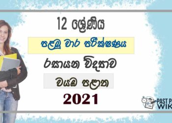 North Western Province Chemistry 1st Term Test paper 2021- Grade 12