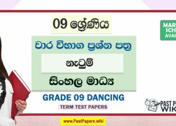 Grade 09 Dancing Term Test Papers | Sinhala Medium