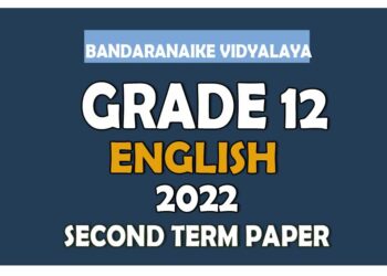 Sirimavo Bandaranaike Vidyalaya Genaral English 2nd Term Test paper 2022 - Grade 12