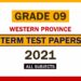 2021 Western Province Grade 09 3rd Term Test Papers