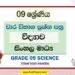 Grade 09 Science Term Test Papers | Sinhala Medium