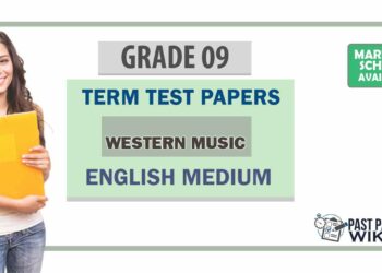 Grade 09 Western Music Term Test Papers | Sinhala Medium