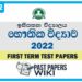 Isipathana College Physics 1st Term Test paper 2022 - Grade 12
