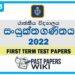 Royal College Combined Maths 1st Term Test paper 2022 - Grade 13