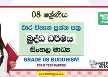 Grade 08 Buddhism Term Test Papers | Sinhala Medium