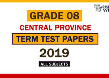 2019 Central Province Grade 08 3rd Term Test Papers