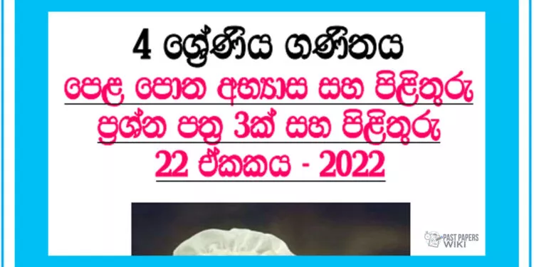 Kalaya Grade 04 Mathematics Unit 22 | Questions Ans Answers
