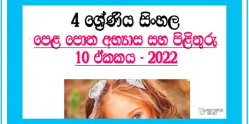 Sawanige Dinapothin Grade 04 Sinhala Unit 10 | Questions And Answers