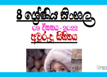 Grade 08 Sinhala Unit 09 | Awurudu Sihinaya