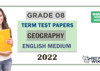 Grade 08 Geography Term Test Papers | English Medium