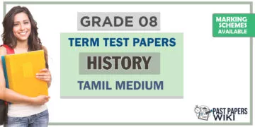 Grade 08 History Term Test Papers | Tamil Medium