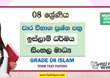 Grade 08 Islam Term Test Papers | Sinhala Medium