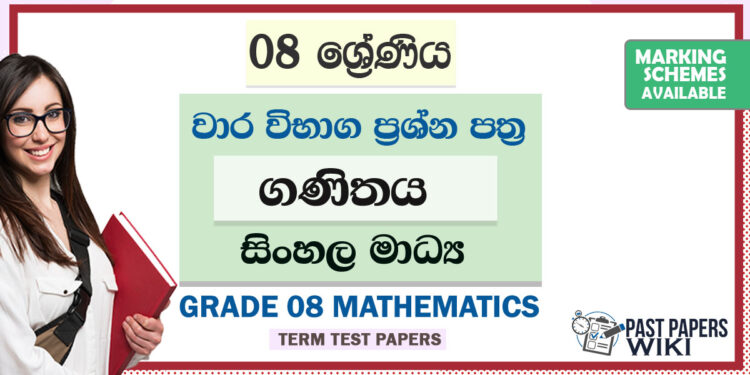 Grade 08 Maths Term Test Papers | Sinhala Medium