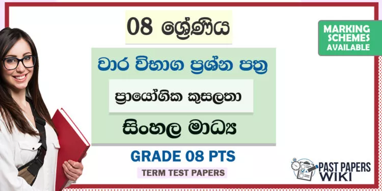 Grade 08 PTS Term Test Papers | Sinhala Medium